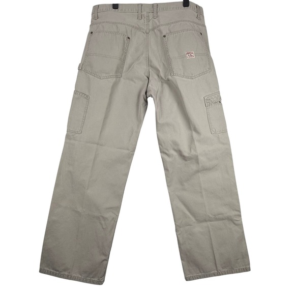 Levi Strauss Signature Carpenter Pants‎ Men's 38x32 Beige Cotton Workwear - Picture 6 of 9